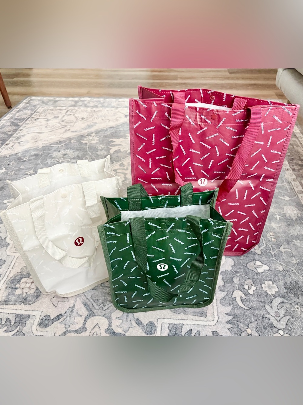Set of 3 Lululemon Reusable Bags